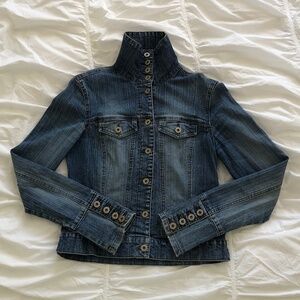 Vintage Dark Wash Denim Jacket